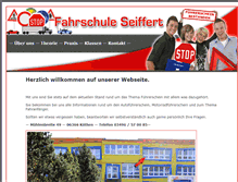 Tablet Screenshot of fahrschule-seiffert.de